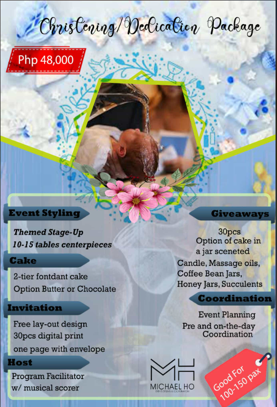 Christening or Dedication Package banner